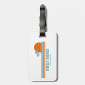 ノースカロライナ州のヤシの木 ラゲッジタグ (裏面縦)