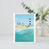 ノースカロライナ州の外側の銀行はがき ポストカード (スタンド正面)