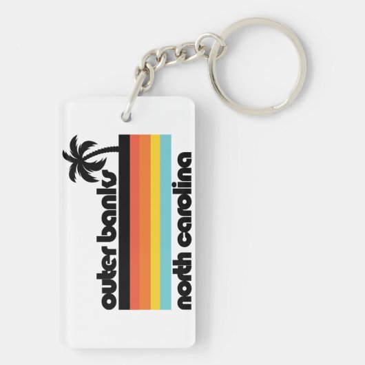 ノースカロライナ州の外側バンクス キーホルダー (裏面)