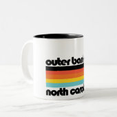 ノースカロライナ州の外側バンクス ツートーンマグカップ (正面左)