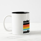 ノースカロライナ州の外側バンクス ツートーンマグカップ (左)