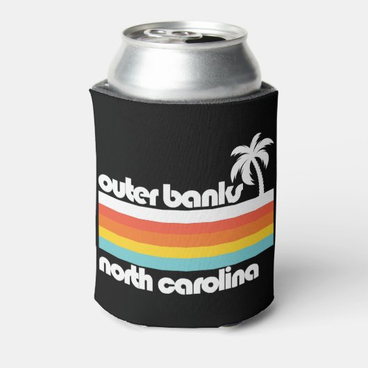 ノースカロライナ州の外側バンクス 缶クーラー (缶裏面)
