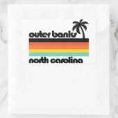 ノースカロライナ州の外側バンクス 長方形シール (バッグ)