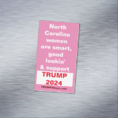 ノースカロライナ州の女性が25ピンクBのTRUMP pkをサポート マグネット名刺 (インサイチュ)