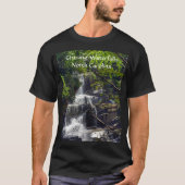 ノースカロライナ州の山々を写した写真:滝めぐり Tシャツ (正面)