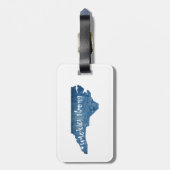 ノースカロライナ州の強い木目の煙 ラゲッジタグ (裏面縦)