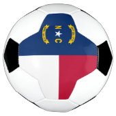 ノースカロライナ州の旗 サッカーボール (回転)