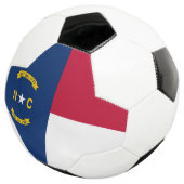ノースカロライナ州の旗 サッカーボール (3/4)