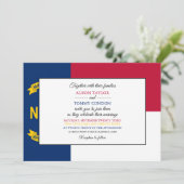 ノースカロライナ州の旗, ノースカロライナ州の結婚式 招待状 (スタンド正面)