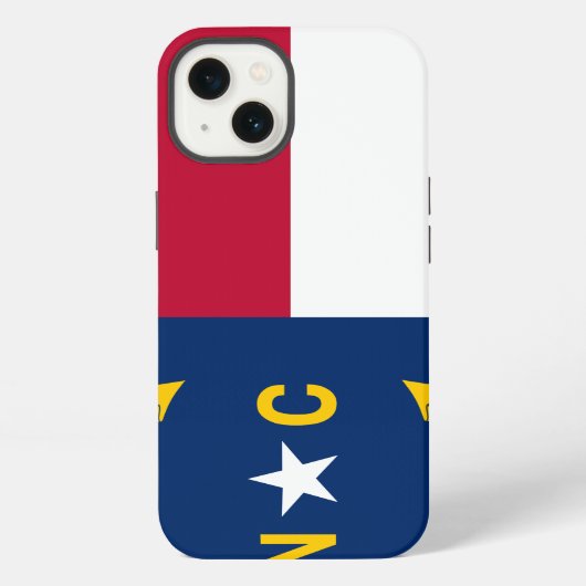 ノースカロライナ州の旗 iPhoneケース (裏面)