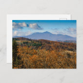 ノースカロライナ州の秋に祖父の山 ポストカード (正面/裏面)