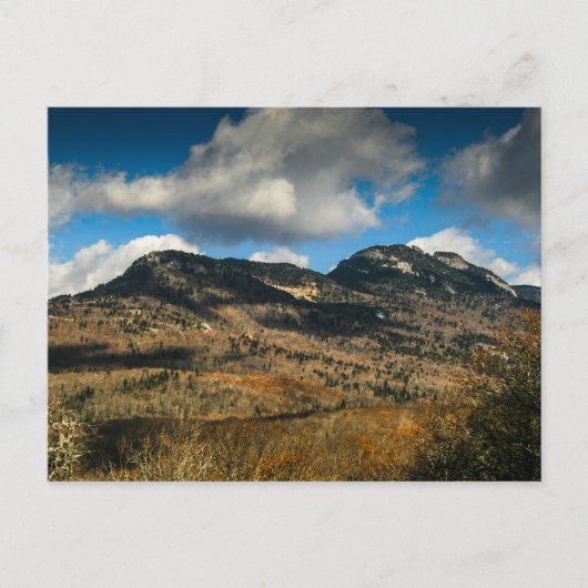 ノースカロライナ州の秋に祖父の山 ポストカード (正面)