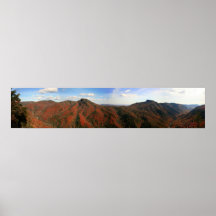 ノースカロライナ州の秋のリーンビル渓谷