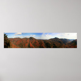 ノースカロライナ州の秋のリーンビル渓谷 ポスター