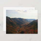 ノースカロライナ州の秋のリーンビル渓谷 ポストカード (正面/裏面)