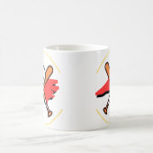 ノースカロライナ州の野球とコーヒー コーヒーマグカップ (中央)