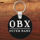 ノースカロライナ州のOBXアウターバンクス キーホルダー (正面)
