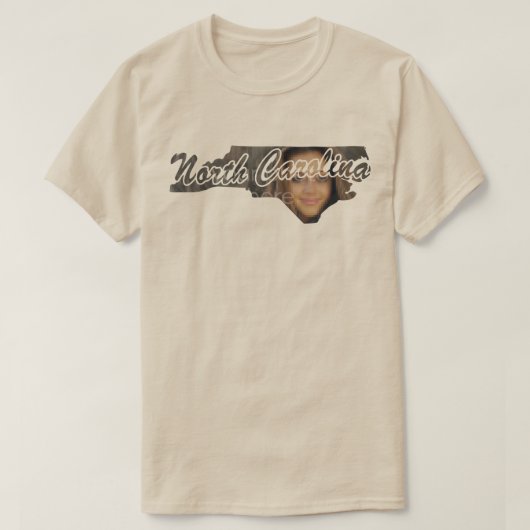 ノースカロライナ州のTシャツの写真州 Tシャツ (デザイン正面)
