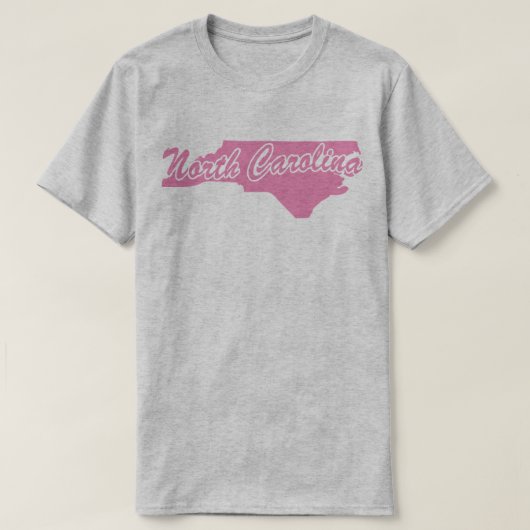 ノースカロライナ州のTシャツの州 Tシャツ (デザイン正面)