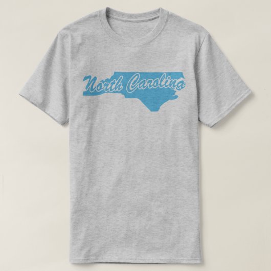 ノースカロライナ州のTシャツの州 Tシャツ (デザイン正面)