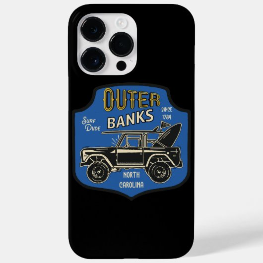 ノースカロライナ州アウターバンクス バッジ Case-Mate iPhoneケース (裏面)
