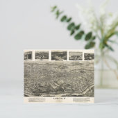 ノースカロライナ州アシェビルの空中表示(1912年) ポストカード (スタンド正面)