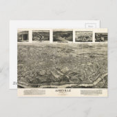 ノースカロライナ州アシェビルの空中表示(1912年) ポストカード (正面/裏面)