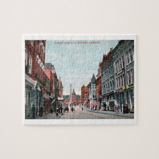 ノースカロライナ州アッシュビルのパトン・アヴェヴィンテージ ジグソーパズル (横)