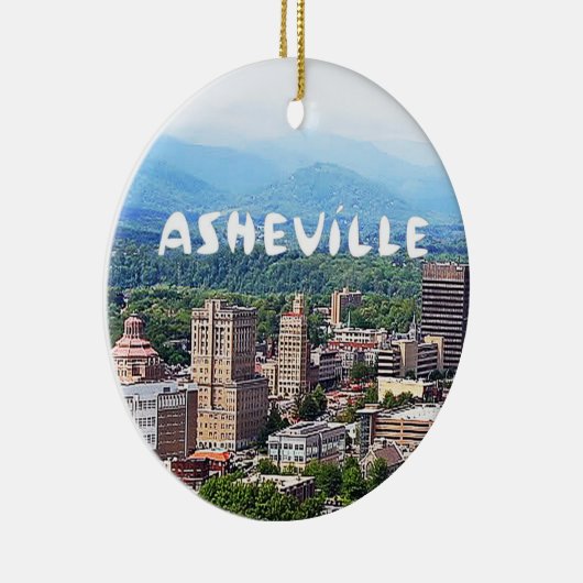 ノースカロライナ州アッシュビル・クリスマス セラミックオーナメント (右)