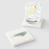 ノースカロライナ州イラストレーションコースター ストーンコースター (横)