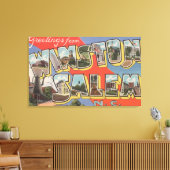 ノースカロライナ州ウィンストン・セーラム キャンバスプリント (インサイチュ (リビング))