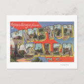 ノースカロライナ州ウィンストン・セーラム ポストカード (正面)