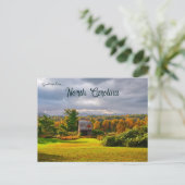 ノースカロライナ州エアリーマウントネイム近くの秋 ポストカード (スタンド正面)