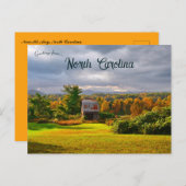 ノースカロライナ州エアリーマウントネイム近くの秋 ポストカード (正面/裏面)