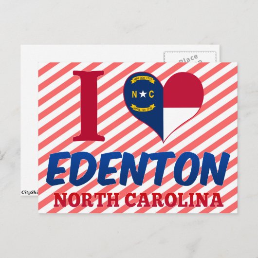 ノースカロライナ州エデントン ポストカード (正面/裏面)