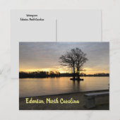 ノースカロライナ州エドントンのウォーターフロント葉書 ポストカード (正面/裏面)