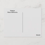 ノースカロライナ州エドントンのウォーターフロント葉書 ポストカード (裏面)