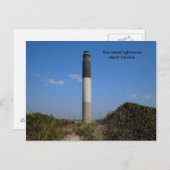 ノースカロライナ州オークアイランドライトハウス ポストカード (正面/裏面)