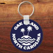 ノースカロライナ州オークアイランド キーホルダー (裏面)