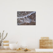 ノースカロライナ州オーク島 – 砂と貝殻 ポスター (キッチン)