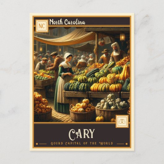 ノースカロライナ州カリー |ヴィンテージ ポストカード (正面)