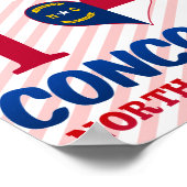 ノースカロライナ州コンコード ポスター (角)