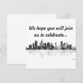 ノースカロライナ州シャルロット-招待状 招待状 (正面/裏面)