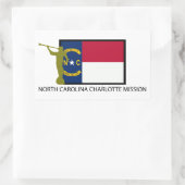 ノースカロライナ州シャーロット任務LDS CTR 長方形シール (バッグ)