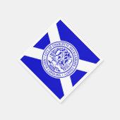 ノースカロライナ州シャーロット国旗 スタンダードカクテルナプキン (角)