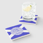 ノースカロライナ州シャーロット国旗 ストーンコースター (横)