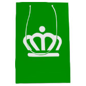 ノースカロライナ州シャーロット国旗 ミディアムペーパーバッグ (正面)