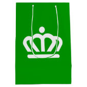 ノースカロライナ州シャーロット国旗 ミディアムペーパーバッグ (裏面)