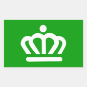 ノースカロライナ州シャーロット国旗 長方形シール (正面)