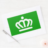 ノースカロライナ州シャーロット国旗 長方形シール (封筒)